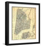 City of New York, c.1846-Samuel Augustus Mitchell-Framed Art Print