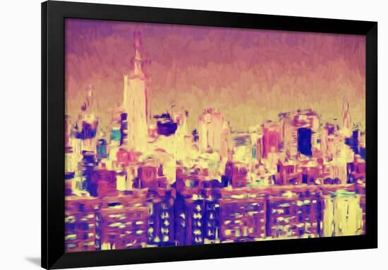 City of New York II - In the Style of Oil Painting-Philippe Hugonnard-Framed Giclee Print
