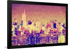 City of New York II - In the Style of Oil Painting-Philippe Hugonnard-Framed Giclee Print