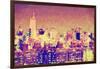 City of New York II - In the Style of Oil Painting-Philippe Hugonnard-Framed Giclee Print