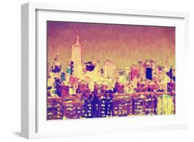 City of New York II - In the Style of Oil Painting-Philippe Hugonnard-Framed Giclee Print