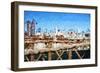 City of New York III - In the Style of Oil Painting-Philippe Hugonnard-Framed Giclee Print