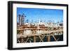 City of New York III - In the Style of Oil Painting-Philippe Hugonnard-Framed Giclee Print