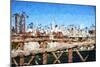 City of New York III - In the Style of Oil Painting-Philippe Hugonnard-Mounted Giclee Print