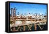 City of New York III - In the Style of Oil Painting-Philippe Hugonnard-Framed Stretched Canvas