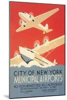 City of New York Municipal Airports-Harry Herzog-Mounted Art Print