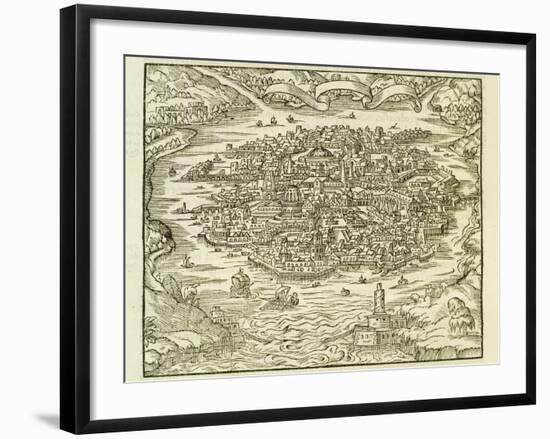 City of Quinsai (Now Tianjin)-Andre Thevet-Framed Giclee Print