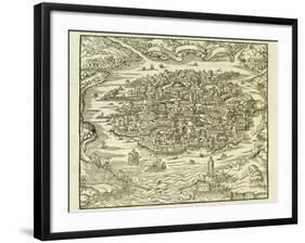 City of Quinsai (Now Tianjin)-Andre Thevet-Framed Giclee Print
