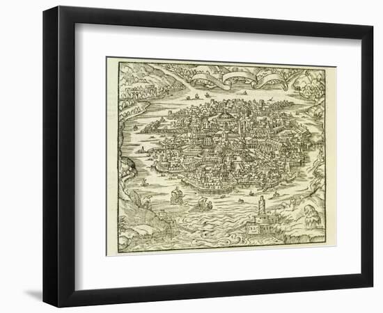 City of Quinsai (Now Tianjin)-Andre Thevet-Framed Giclee Print