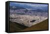 City of Quito Seen from the Pichincha Volcano, Quito, Ecuador, South America-Matthew Williams-Ellis-Framed Stretched Canvas