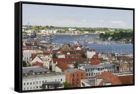 City of Rostock at the coast of the German Baltic Sea. Germany-Martin Zwick-Framed Stretched Canvas