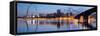 City of St. Louis Skyline.-rudi1976-Framed Stretched Canvas