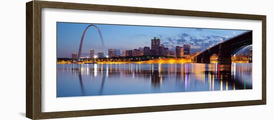 City of St. Louis Skyline.-rudi1976-Framed Photographic Print