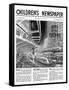 City of the Future, Front Page of 'The Children's Newspaper, February 1963-English School-Framed Stretched Canvas