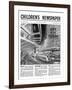 City of the Future, Front Page of 'The Children's Newspaper, February 1963-English School-Framed Giclee Print