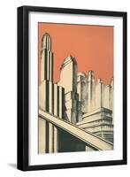 City of the Future-null-Framed Art Print