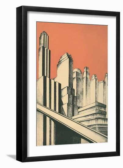 City of the Future-null-Framed Art Print