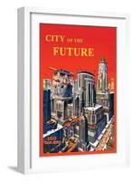 City of the Future-null-Framed Art Print