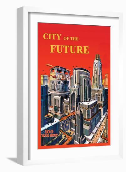 City of the Future-null-Framed Art Print