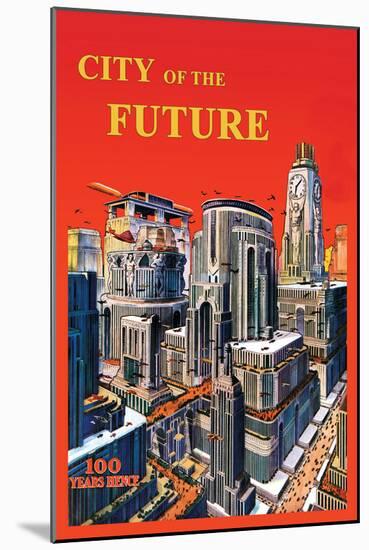 City of the Future-null-Mounted Art Print