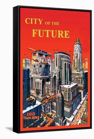 City of the Future-null-Framed Stretched Canvas