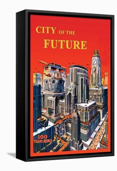 City of the Future-null-Framed Stretched Canvas