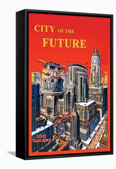 City of the Future-null-Framed Stretched Canvas