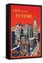 City of the Future-null-Framed Stretched Canvas