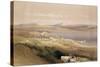 City of Tiberias on the Sea of Galilee, April 22nd 1839, Plate 38 from Volume I of "The Holy Land"-David Roberts-Stretched Canvas