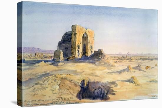 City of Tombs, Looking Towards Sakkara, Cairo, Egypt, 1863-Charles Emile De Tournemine-Stretched Canvas