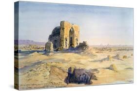 City of Tombs, Looking Towards Sakkara, Cairo, Egypt, 1863-Charles Emile De Tournemine-Stretched Canvas