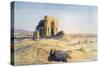 City of Tombs, Looking Towards Sakkara, Cairo, Egypt, 1863-Charles Emile De Tournemine-Stretched Canvas