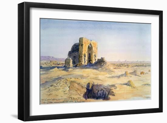 City of Tombs, Looking Towards Sakkara, Cairo, Egypt, 1863-Charles Emile De Tournemine-Framed Giclee Print