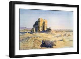 City of Tombs, Looking Towards Sakkara, Cairo, Egypt, 1863-Charles Emile De Tournemine-Framed Giclee Print