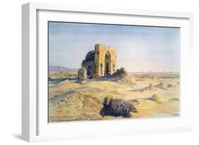 City of Tombs, Looking Towards Sakkara, Cairo, Egypt, 1863-Charles Emile De Tournemine-Framed Giclee Print