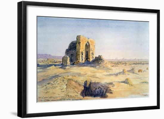 City of Tombs, Looking Towards Sakkara, Cairo, Egypt, 1863-Charles Emile De Tournemine-Framed Giclee Print