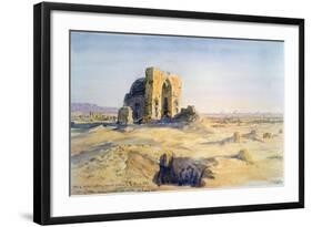 City of Tombs, Looking Towards Sakkara, Cairo, Egypt, 1863-Charles Emile De Tournemine-Framed Giclee Print