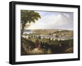 City of Washington, Dc from Beyond the Navy Yard-George Cooke-Framed Giclee Print