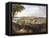 City of Washington, Dc from Beyond the Navy Yard-George Cooke-Framed Stretched Canvas