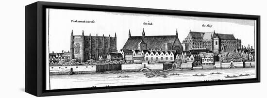 City of Westminster, 1647-Wenceslaus Hollar-Framed Stretched Canvas