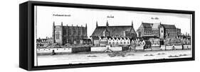City of Westminster, 1647-Wenceslaus Hollar-Framed Stretched Canvas
