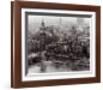 City of Westminster from the South Bank of The Thames, c.1963-Henry Grant-Framed Art Print