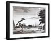 City of Westminster from the Surrey Bank of the Thames-null-Framed Giclee Print