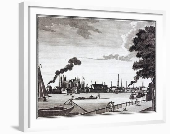 City of Westminster from the Surrey Bank of the Thames-null-Framed Giclee Print