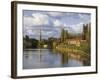 City of Worcester and River Severn, Worcestershire, England, United Kingdom, Europe-David Hughes-Framed Photographic Print