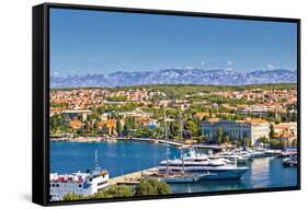 City of Zadar Harbor and Velebit Mountain-xbrchx-Framed Stretched Canvas