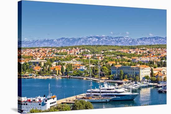 City of Zadar Harbor and Velebit Mountain-xbrchx-Stretched Canvas