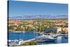 City of Zadar Harbor and Velebit Mountain-xbrchx-Stretched Canvas