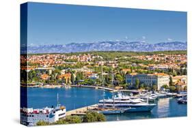 City of Zadar Harbor and Velebit Mountain-xbrchx-Stretched Canvas