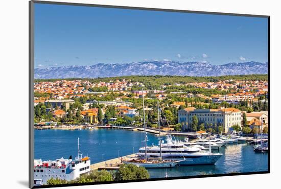 City of Zadar Harbor and Velebit Mountain-xbrchx-Mounted Photographic Print